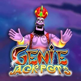 Genie Jackpots game by Blueprint Gaming – logo hosted on Spinbara Casino