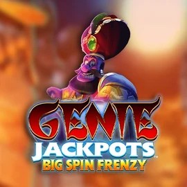 Jackpots logo of Genie Jackpots: Big Spin Frenzy from Blueprint Gaming at Spinbara Casino