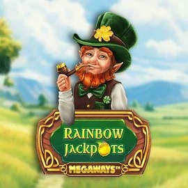 Rainbow Jackpots Megaways game by Red Tiger Gaming – logo hosted on Spinbara Casino